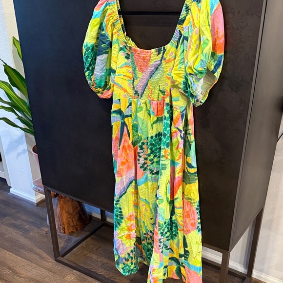 FARM Rio Vibrant Multicolor Midi Dress - Picture 4 of 5